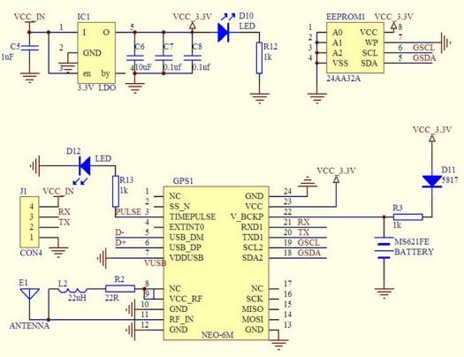 Ublox_NEO-6M_Schematics