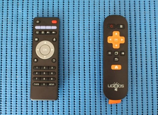 New (left) and Old (right) Remote Controls