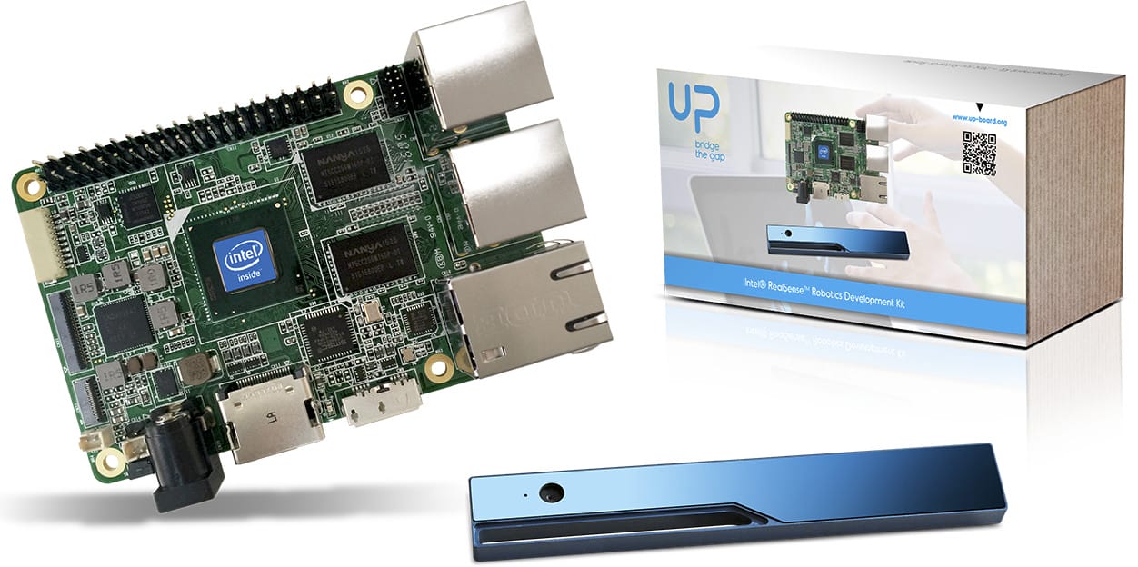 Intel RealSense Robotic Development Kit Features Atom X5 UP Board ...