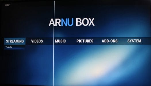 ARNU_Box_Pure_Linux_64-bit_Home_Screen