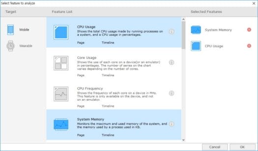 Dynamic Analyzer in Tizen Studio 1.0