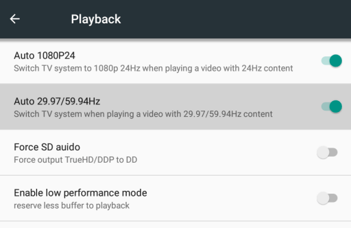 zidoo-playback-options
