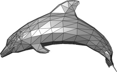 Sample representation of 3D mesh data