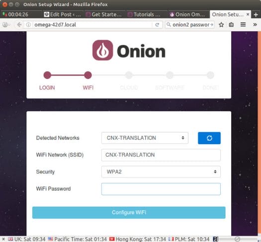 Omega-Onion2-WiFi-Configuration