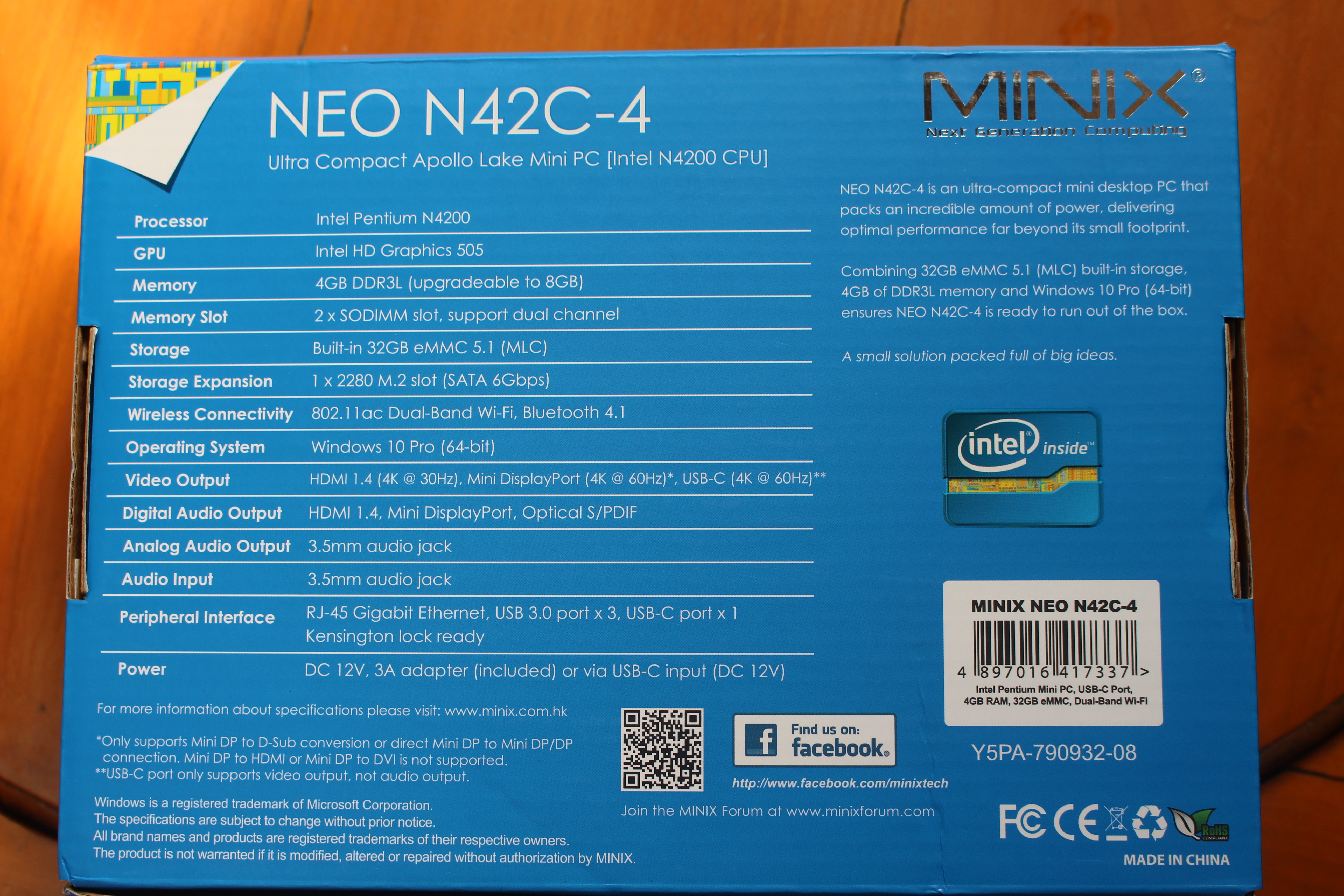 MINIX Neo N42C-4 - Windows 10 Pro Mini PC Review and Upgrade Guide