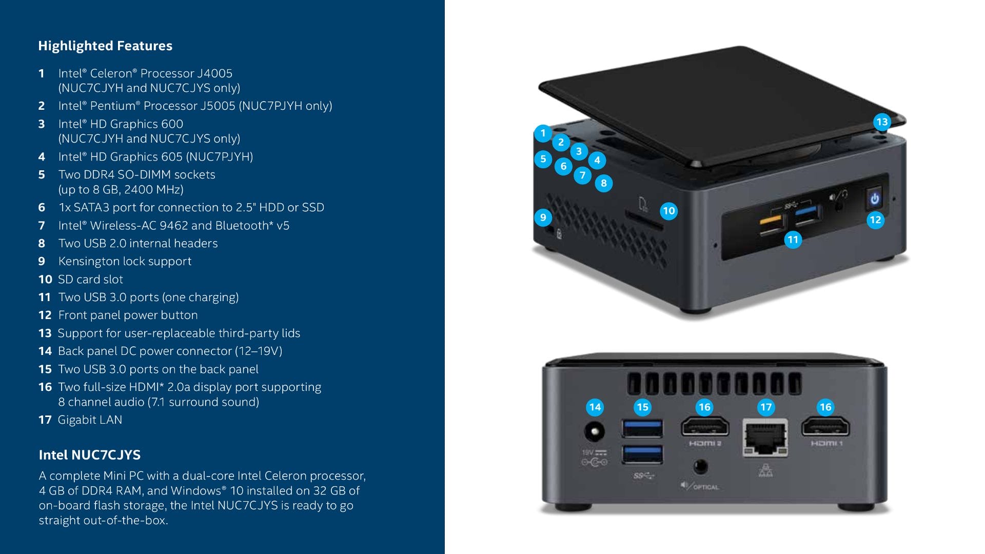 intel nuc 7 essential nuc7cjysal