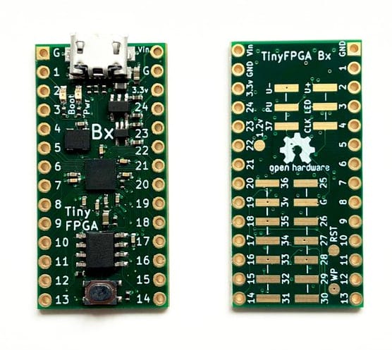TinyFPGA BX is a Tiny Open Source Hardware iCE40 FPGA Board that ...