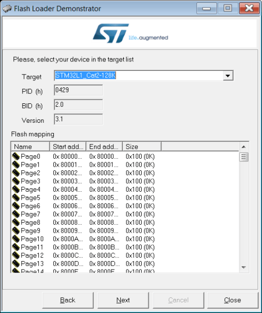 Flash-Loader-Demonstrator-STM32L1_Cat2-128K