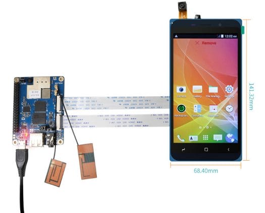 Orange Pi 3G-IoT-A Touchscreen Display Set1