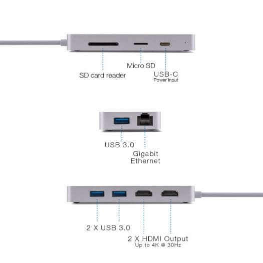 USB-C Adapter Dual HDMI