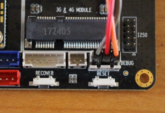 AIO-3399J Reset & Recovery Buttons, Debug Header