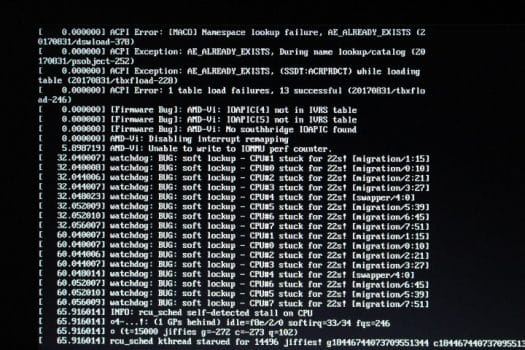 Acer Aspire 3 A315-41G ACPI Error soft lockup