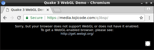 Chromium No WebGL