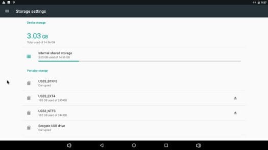 NanoPC-T4 Android Storage