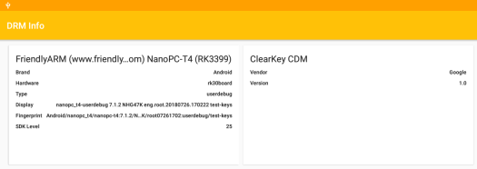 NanoPC-T4 DRM Info