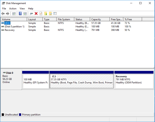 Beelink X45 Windows disk management