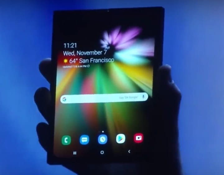 Samsung Foldable Phone Prototype