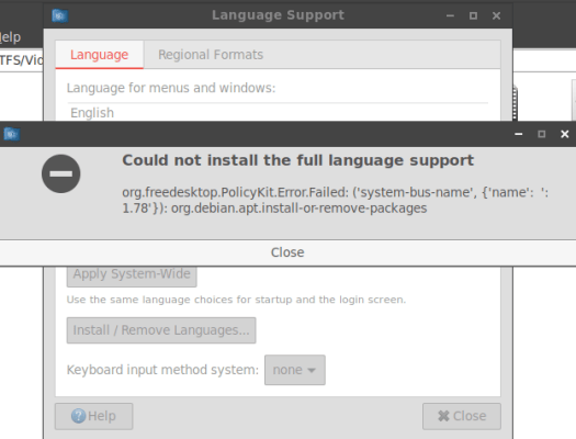Khadas Captain Ubuntu Language Support