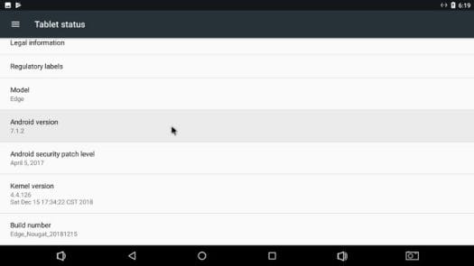 Khadas Edge Android 7.0 Version