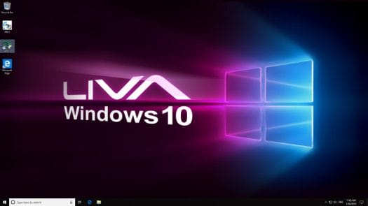 Windows 10 Desktop LIVA Q2 initial boot