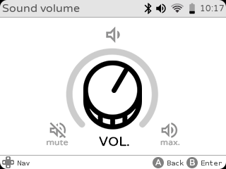 gameshell volume settings