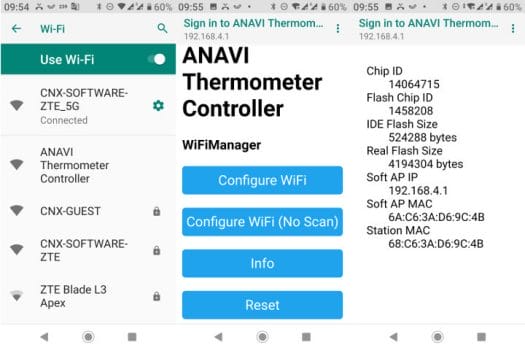 ANAVI Thermometer Controller Web Interface