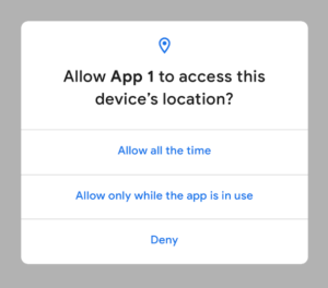 Android Q Location Permissions
