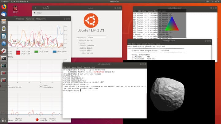 Ubuntu 18.04 Gnome Wayland ODROID-N2