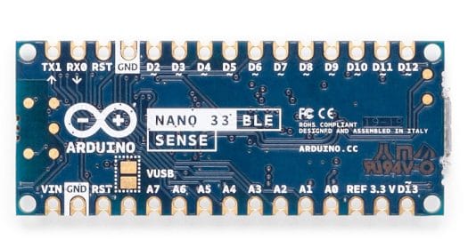 Arduino Nano 33 BLE Sense Pinout