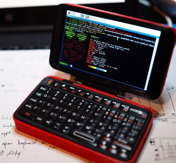 raspberry pi handheld keyboard