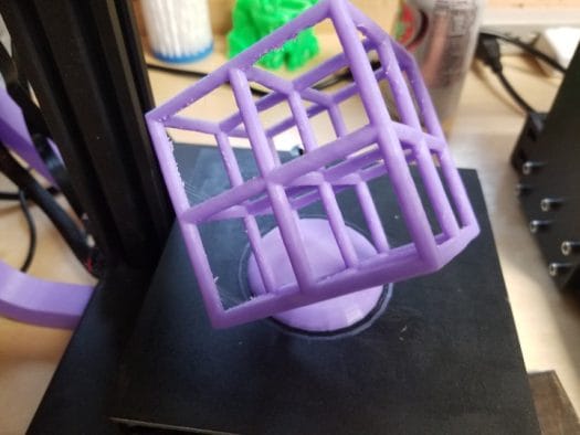 Lattice cube Zonestar Z6 3D print
