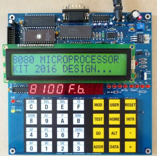 NEC-8080 Microprocessor Kit 2016