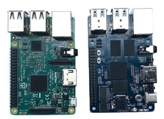 Raspberry Pi 3 vs Banana-Pi BPI-M4