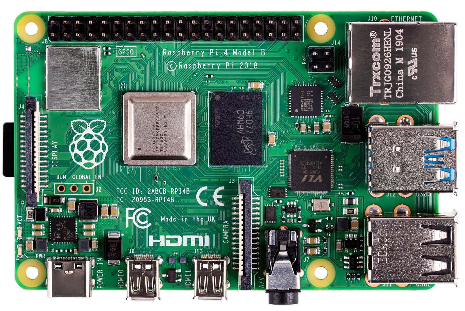 Raspberry Pi 4 Features Broadcom BCM2711 Processor, Up to 4GB RAM