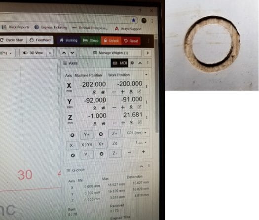 Laser engraving power failure recovery