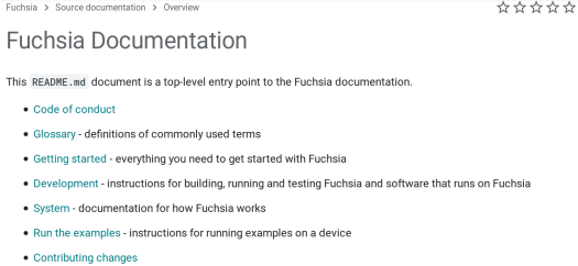 Fuchsia Documentation