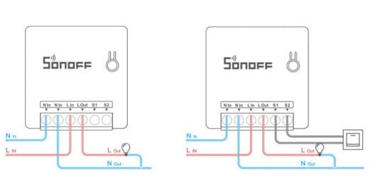 Sonoff MINI Wiring Diagram