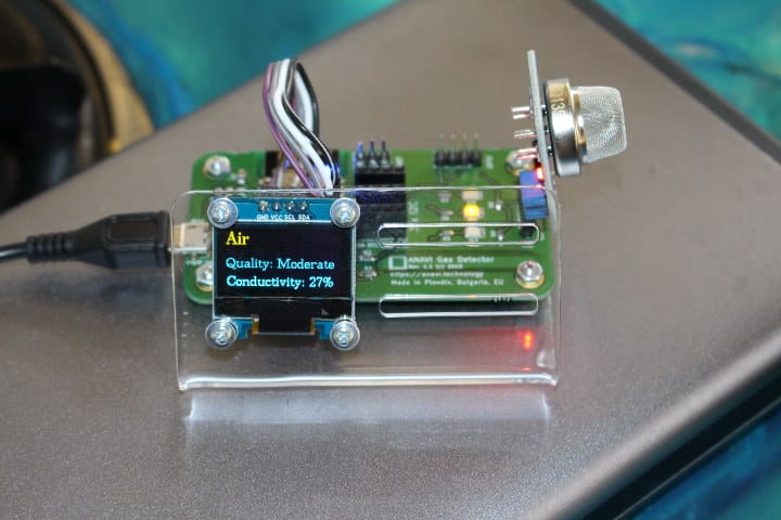 ANAVI ESP8266 Gas Detector Display