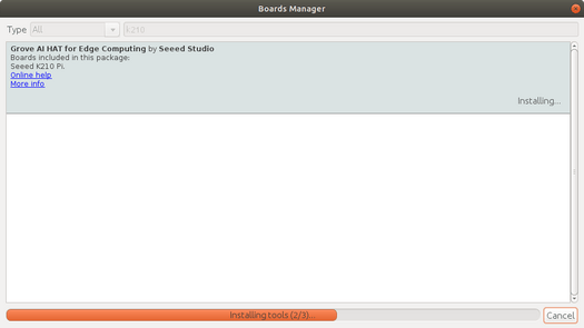 Arduino Boards Manager K210