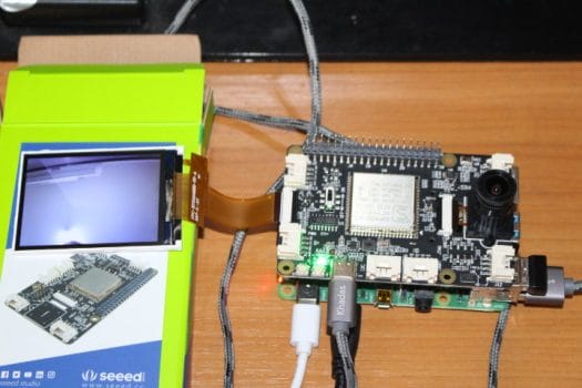 Grove AI HAT connected to Raspberry Pi 4