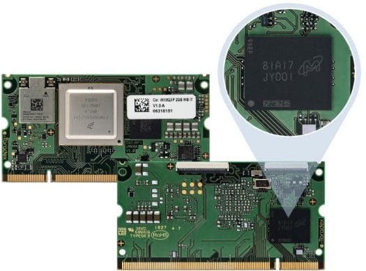micron eMMC flash in Toradex SoM