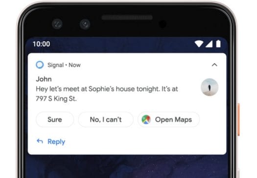 Android 10 Smart Reply