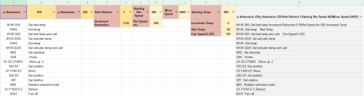 Retraction Spreadsheet
