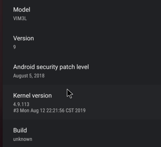 Android Kernel Version