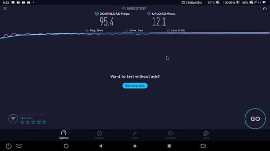 wired ethernet speedtest