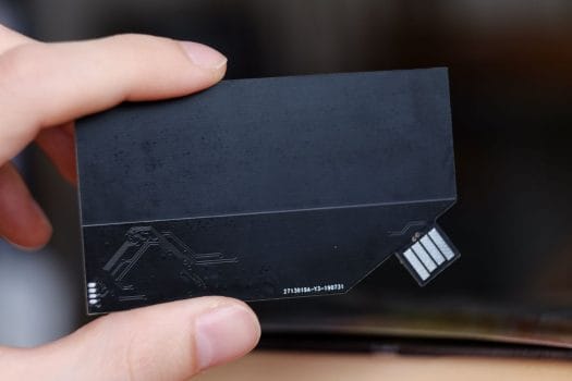 Business card with USB