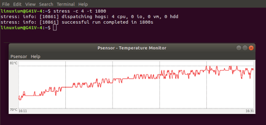 G41V-4 stress test & cooling effectiveness