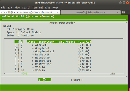 Jetson Nano Model Downloader