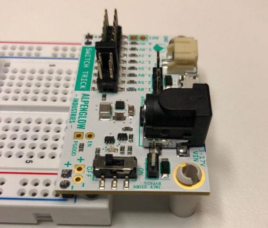 Test Circuit with Breadboard Power Supply