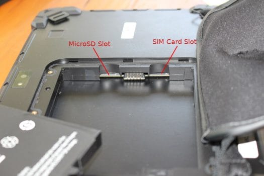 Rugged Tablet SIM Card & MicroSD Card